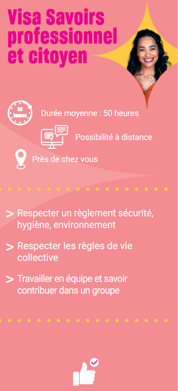 Visa Savoirs Professionnel et citoyen
